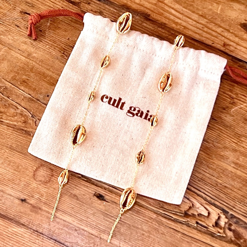 πΊπHPππΊ NWT Cult Gaia Myrna Shell Earrings - Picture 3 of 16